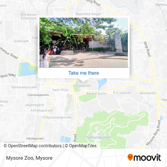 Mysore Zoo map