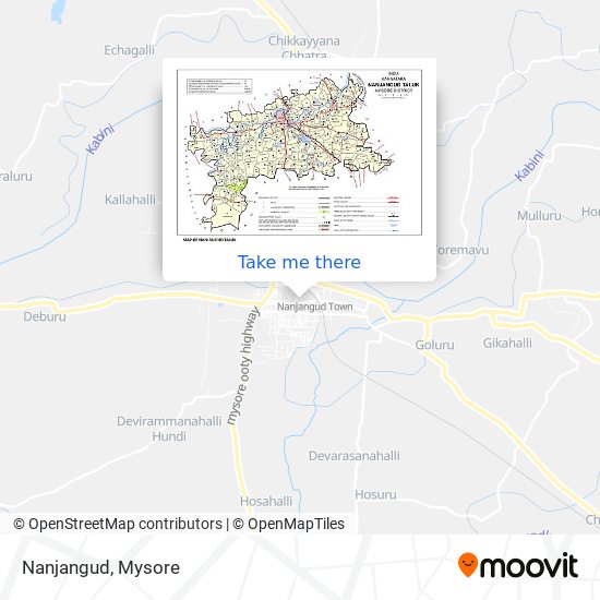 Nanjangud map