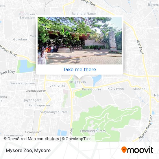 Mysore Zoo map