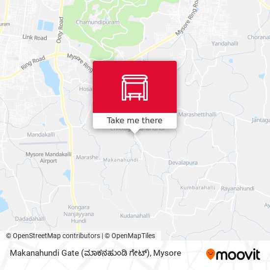 Makanahundi Gate (ಮಾಕನಹುಂಡಿ ಗೇಟ್) map
