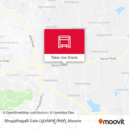 Bhugathagalli Gate (ಭುಗತಗಳ್ಳಿ ಗೇಟ್) map