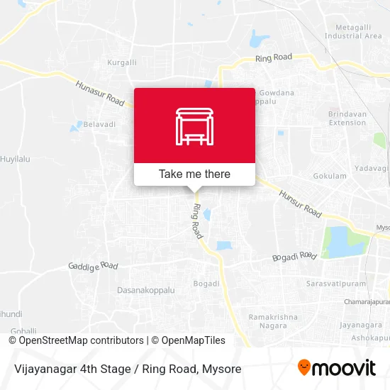 Vijayanagar 4th Stage / Ring Road map
