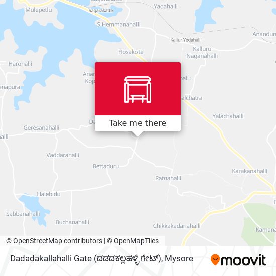 Dadadakallahalli Gate (ದಡದಕಲ್ಲಹಳ್ಳಿ ಗೇಟ್) map