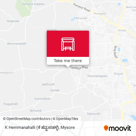 K Hemmanahalli (ಕೆ ಹೆಮ್ಮನಹಳ್ಳಿ) map