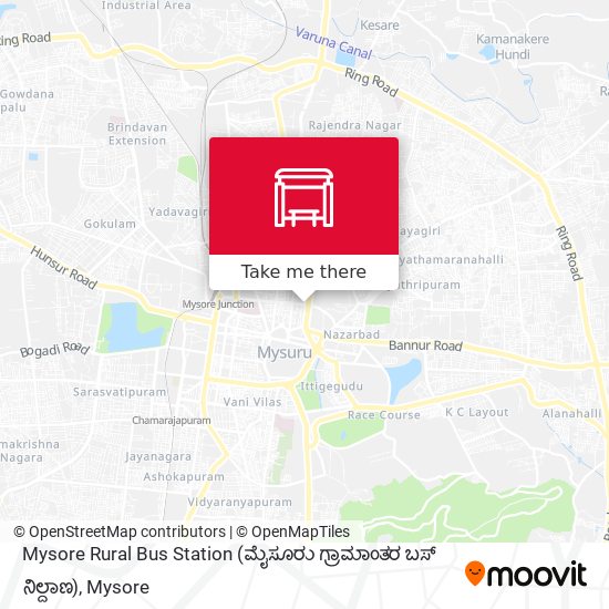 Mysore Rural Bus Station (ಮೈಸೂರು ಗ್ರಾಮಾಂತರ ಬಸ್ ನಿಲ್ದಾಣ) map