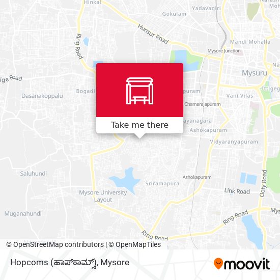 Hopcoms (ಹಾಪ್‌ಕಾಮ್ಸ್) map