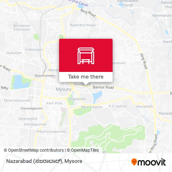 Nazarabad (ನಜರಾಬಾದ್) map