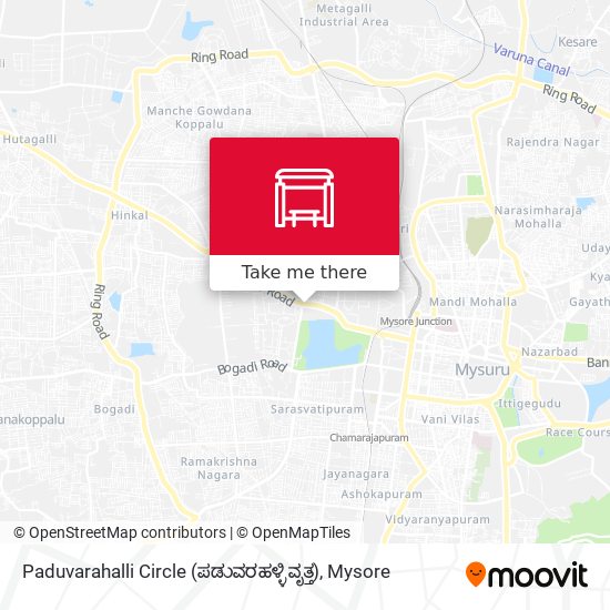 Paduvarahalli Circle (ಪಡುವರಹಳ್ಳಿ ವೃತ್ತ) map
