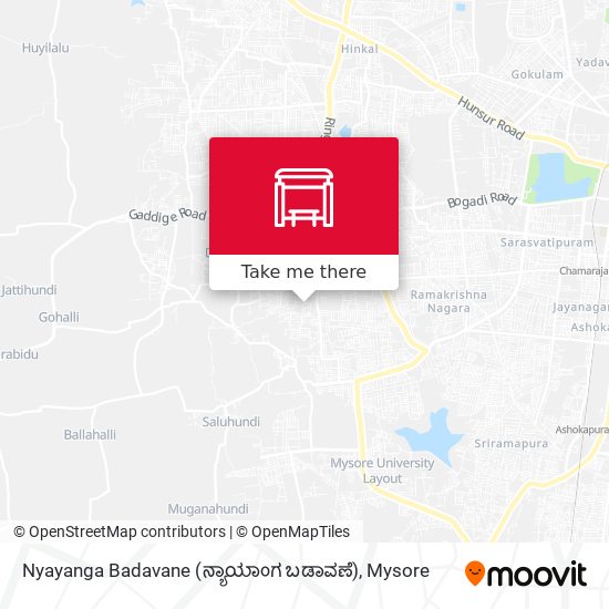 Nyayanga Badavane (ನ್ಯಾಯಾಂಗ ಬಡಾವಣೆ) map