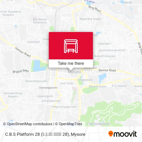 C.B.S Platform 28 (ನ.ಬ.ನಿ ಅಂಕಣ 28) map
