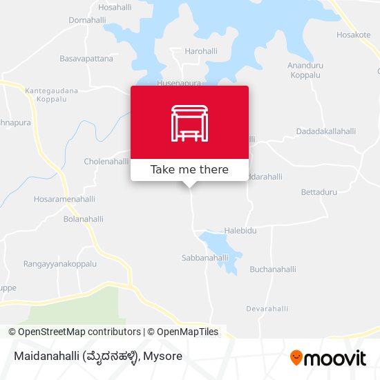 Maidanahalli (ಮೈದನಹಳ್ಳಿ) map