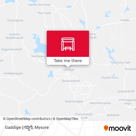 Gaddige (ಗದ್ದಿಗೆ) map