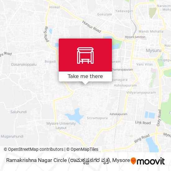 Ramakrishna Nagar Circle (ರಾಮಕೃಷ್ಣನಗರ ವೃತ್ತ) map