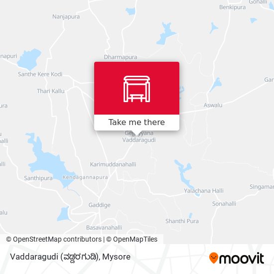 Vaddaragudi (ವಡ್ಡರಗುಡಿ) map
