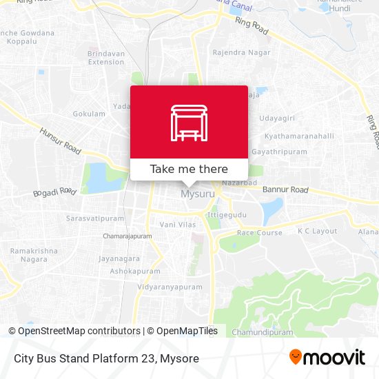 City Bus Stand Platform 23 map