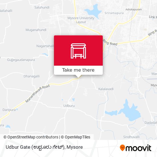 Udbur Gate (ಉದ್ಬೂರು ಗೇಟ್) map