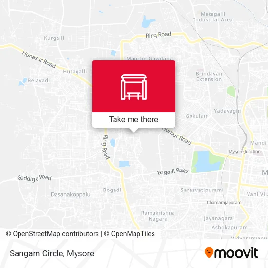 Sangam Circle map