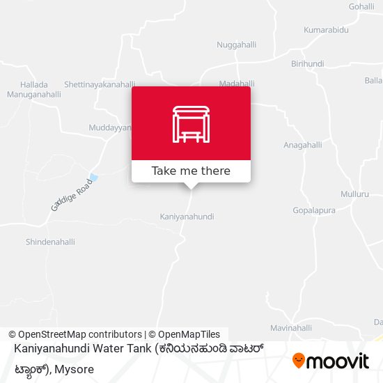 Kaniyanahundi Water Tank (ಕನಿಯನಹುಂಡಿ ವಾಟರ್ ಟ್ಯಾಂಕ್‌) map