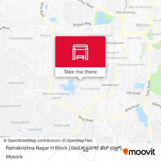 Ramakrishna Nagar H Block (ರಾಮಕೃಷ್ಣನಗರ ಹೆಚ್ ಬ್ಲಾಕ್) map