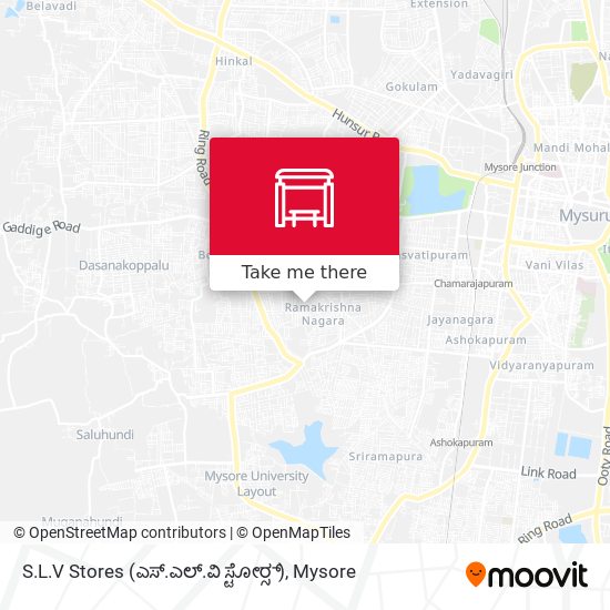 S.L.V Stores (ಎಸ್.ಎಲ್.ವಿ ಸ್ಟೋರ‍್ಸ್) map