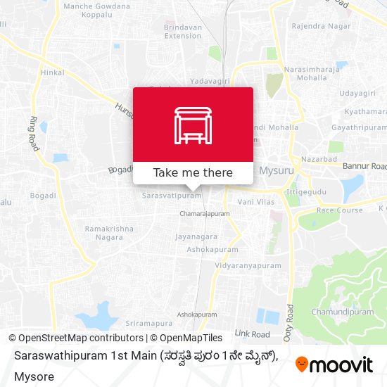 Saraswathipuram 1st Main (ಸರಸ್ವತಿ ಪುರಂ 1ನೇ ಮೈನ್) map