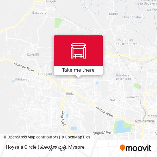 Hoysala Circle (ಹೊಯ್ಸಳ ವೃ‌ತ್ತ) map