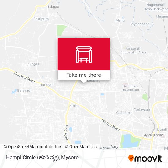 Hampi Circle (ಹಂಪಿ ವೃತ್ತ) map