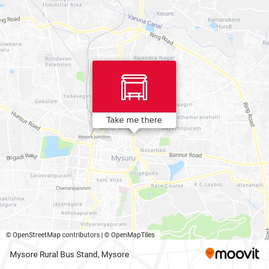 Mysore Rural Bus Stand map