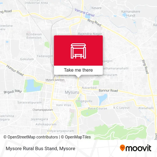 Mysore Rural Bus Stand map