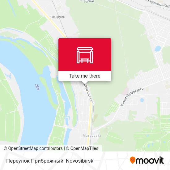 Переулок Прибрежный map