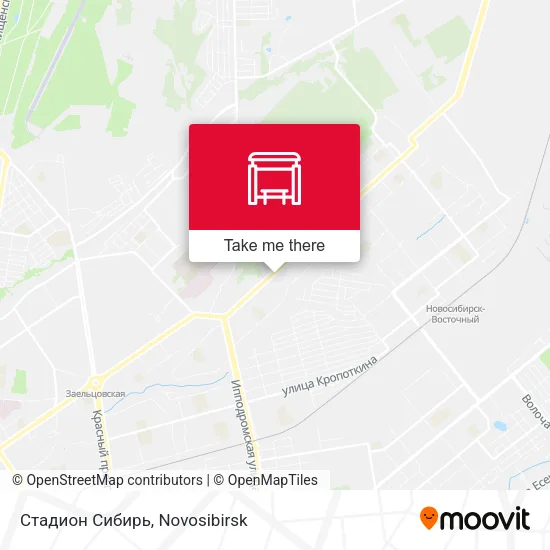 Стадион Сибирь map