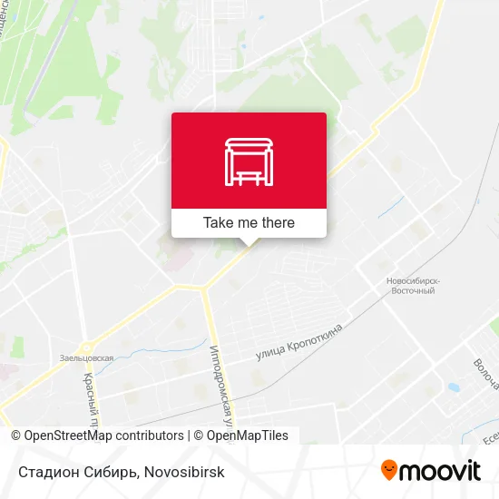 Стадион Сибирь map