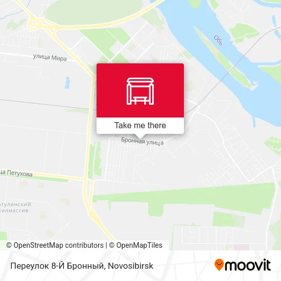 Переулок 8-Й Бронный map