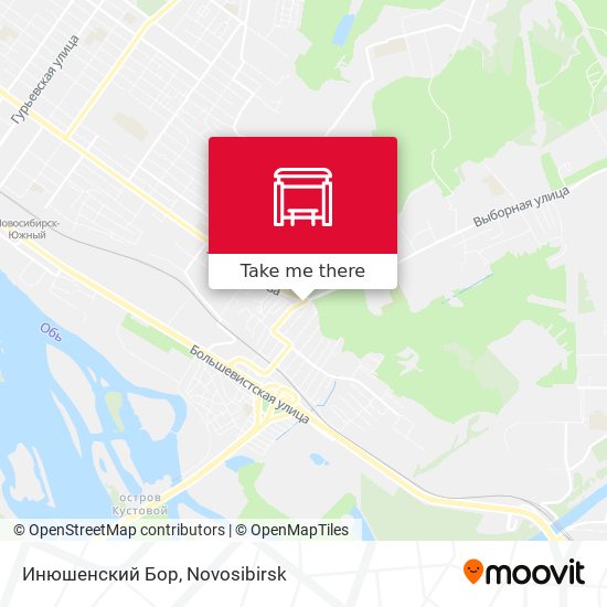 Инюшенский Бор map