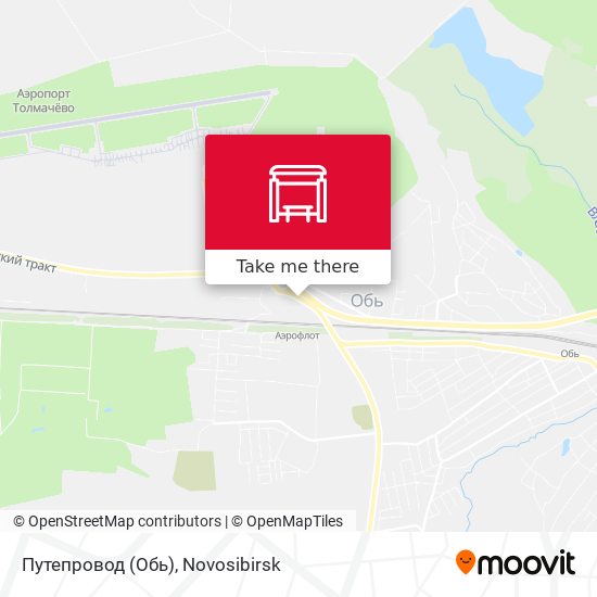 Путепровод (Обь) map
