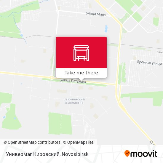 Универмаг Кировский map