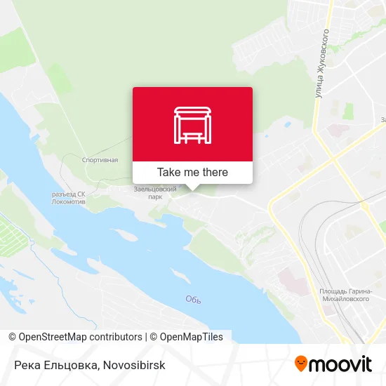 Река Ельцовка map