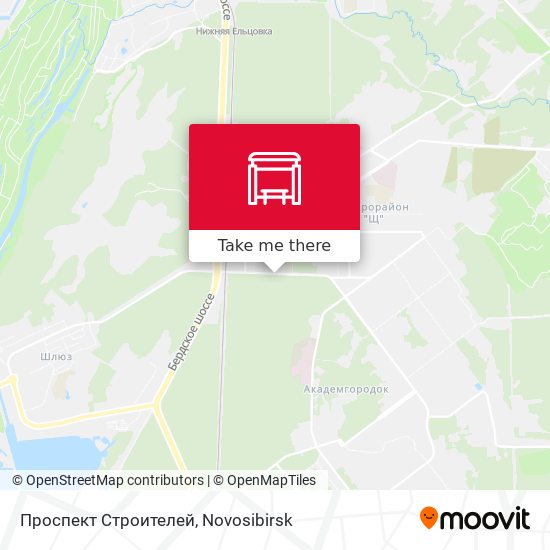 Проспект Строителей map