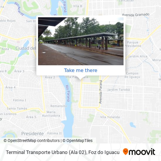 Mapa Terminal Transporte Urbano (Ala 02)