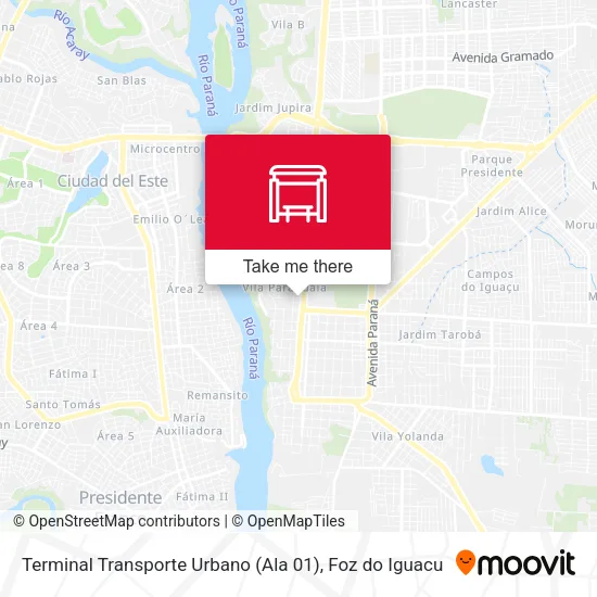 Terminal Transporte Urbano (Ala 01) map