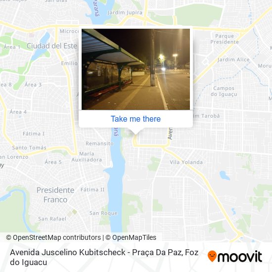 Avenida Juscelino Kubitscheck - Praça Da Paz map