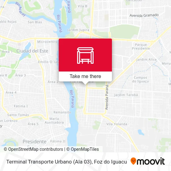 Terminal Transporte Urbano (Ala 03) map