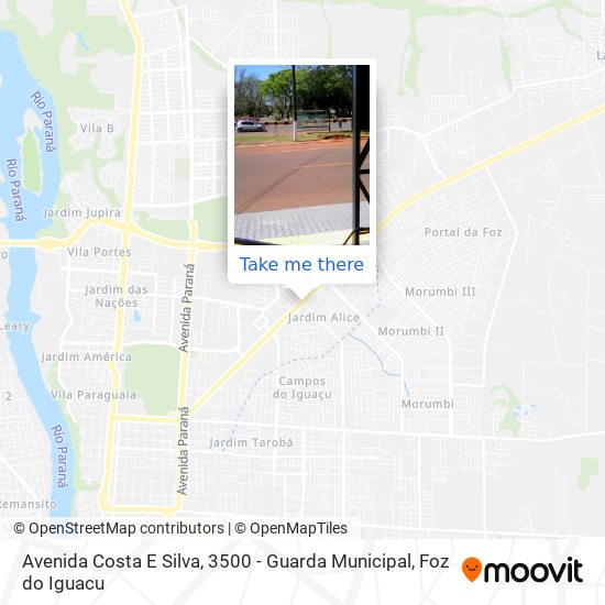 Avenida Costa E Silva, 3500 - Guarda Municipal map