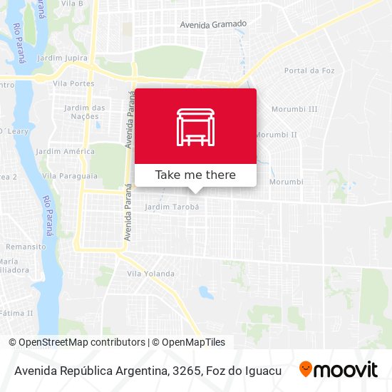 Mapa Avenida República Argentina, 3265