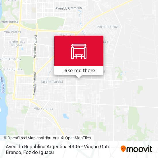 Avenida República Argentina 4306 - Viação Gato Branco map