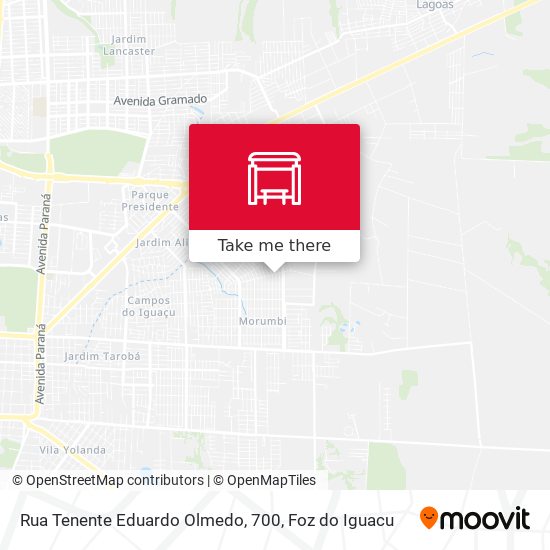 Mapa Rua Tenente Eduardo Olmedo, 700