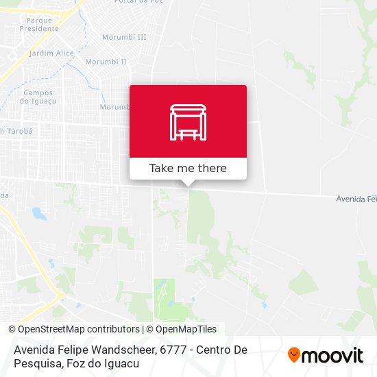 Mapa Avenida Felipe Wandscheer, 6777 - Centro De Pesquisa