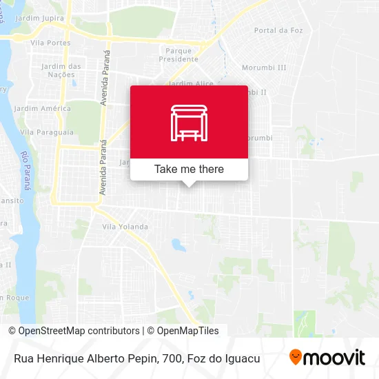 Rua Henrique Alberto Pepin, 700 map