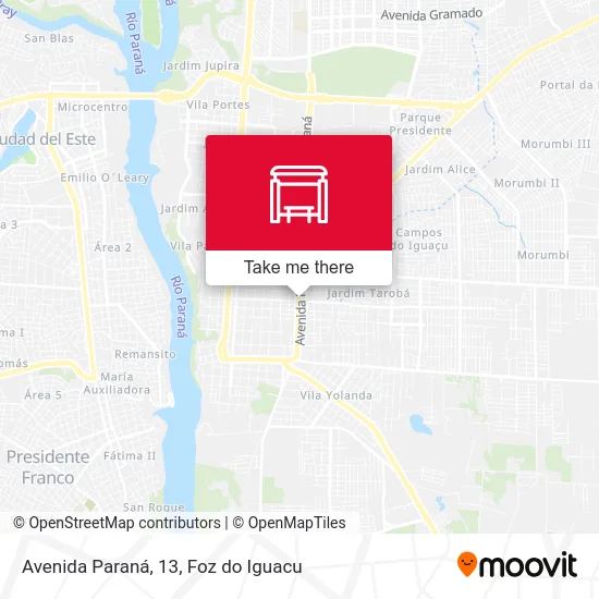 Avenida Paraná, 13 map
