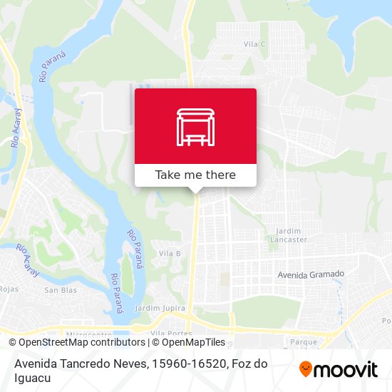 Mapa Avenida Tancredo Neves, 15960-16520